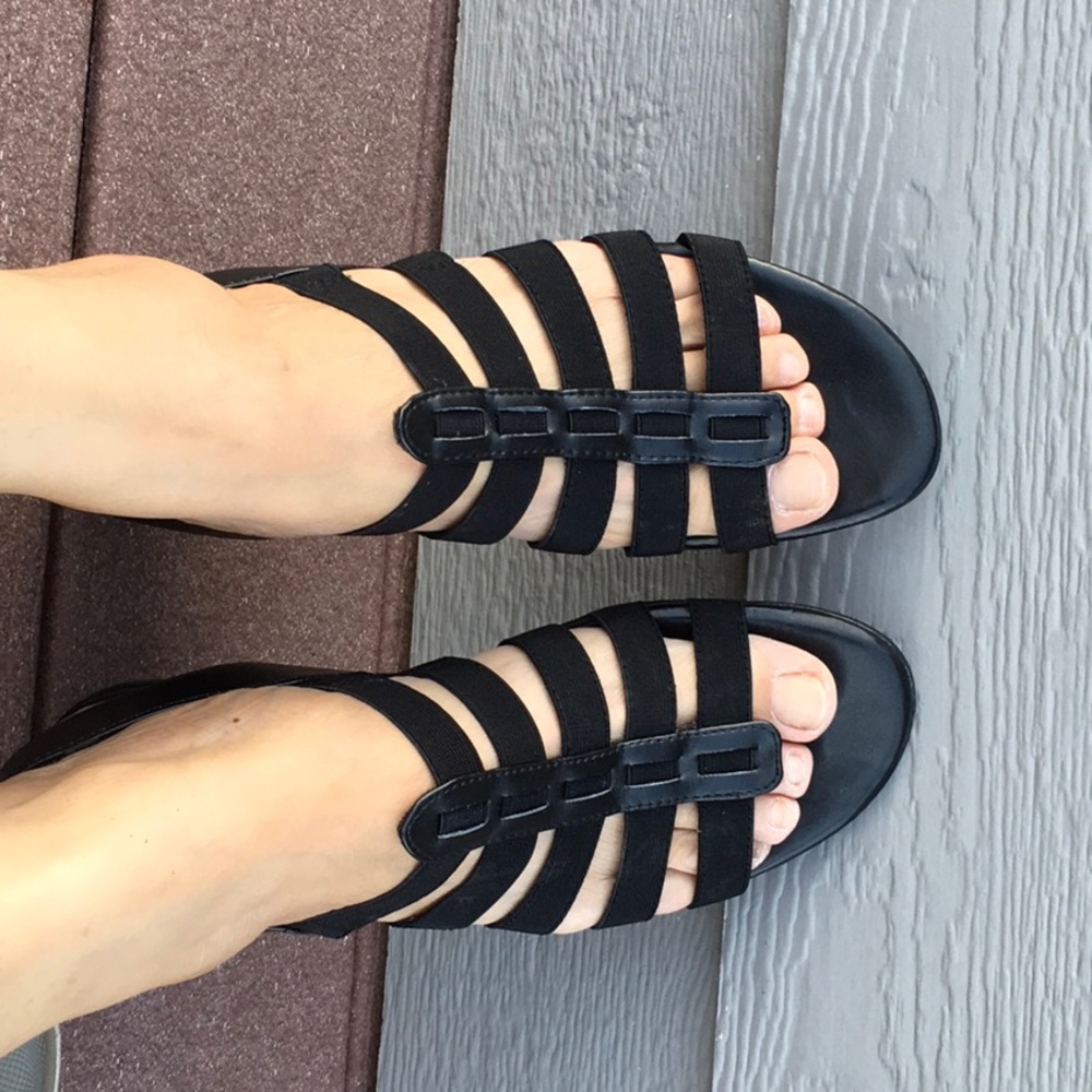 SOLD!Easy street black sandals